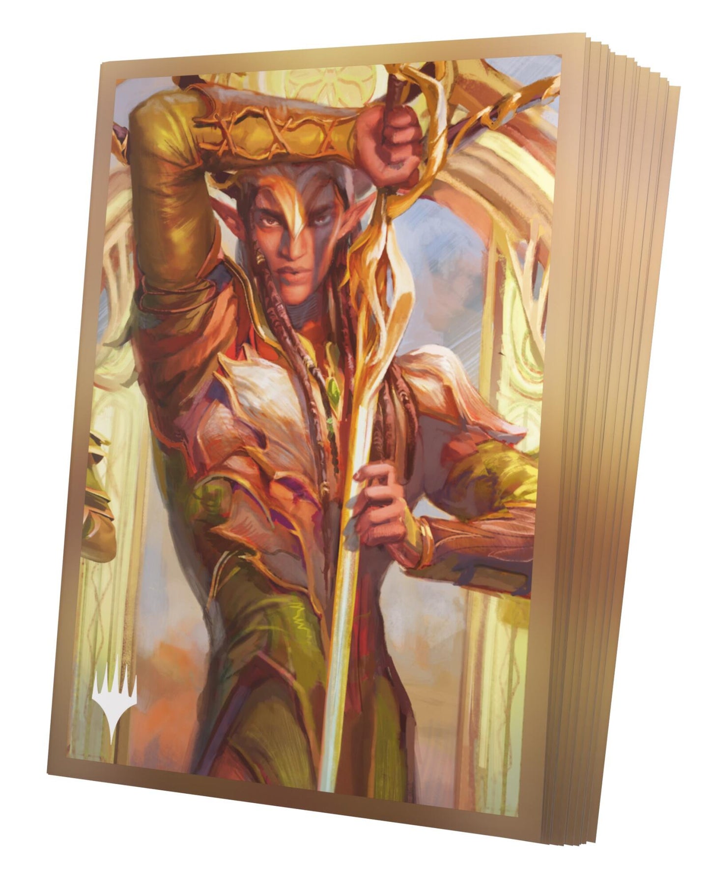 Gamegenic - Magic: The Gathering Lorwyn Eclipsed Premium Art Sleeves - Morcants Loyalist (66mm x 92mm) (105 Sleeves Per Pack)