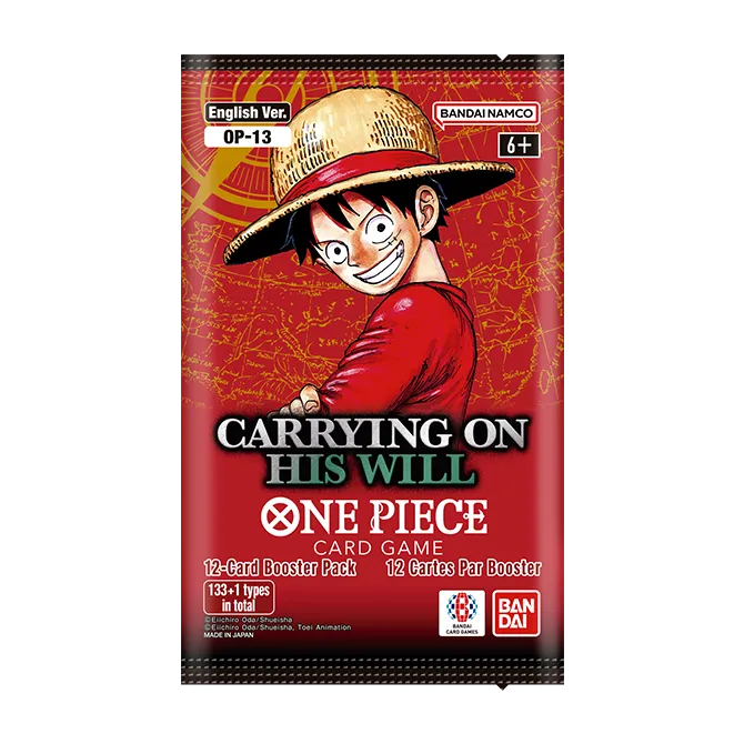 One Piece Card Game: Carrying On His Will [OP-13] Booster Pack