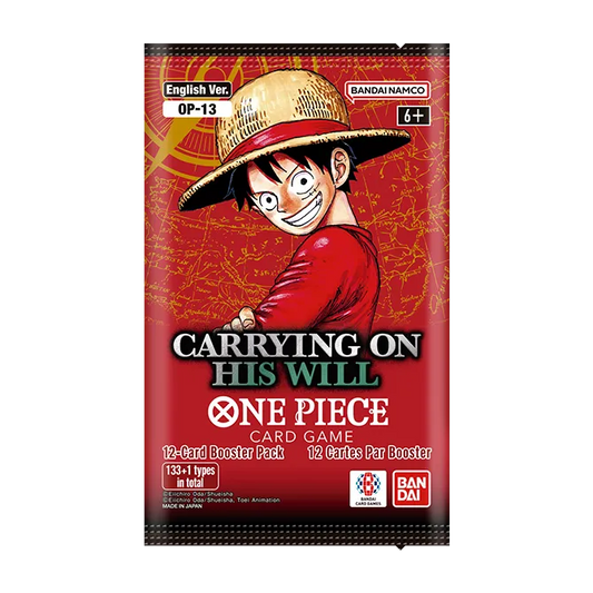 One Piece Card Game: Carrying On His Will [OP-13] Booster Pack