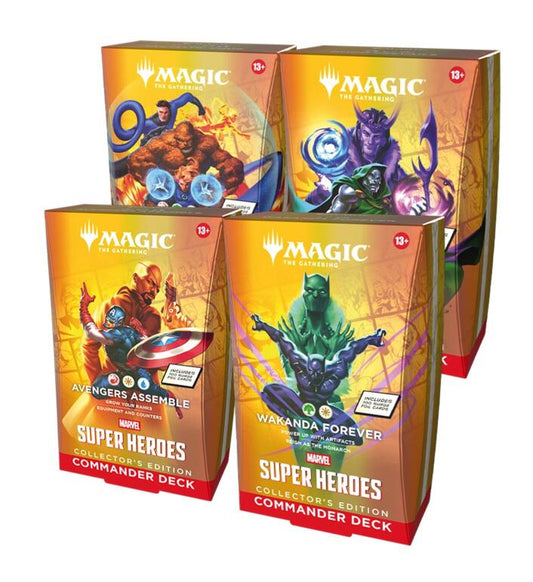 Magic: the Gathering - Marvel Super Heroes Collector Commander Deck Set (4 Decks)