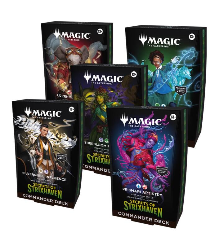 Magic: The Gathering - Secrets of Strixhaven Commander Decks (5 Deck Set)