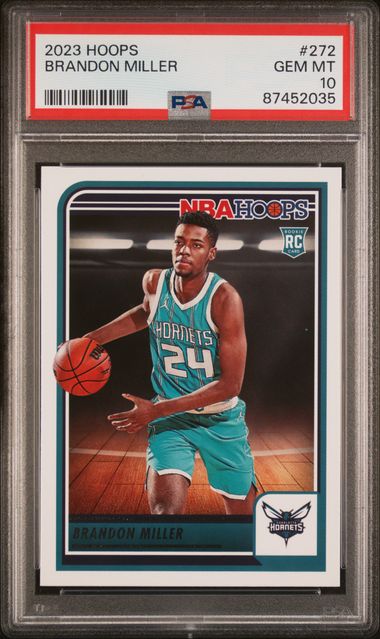 2023 PANINI NBA HOOPS #272 BRANDON MILLER [PSA 10]