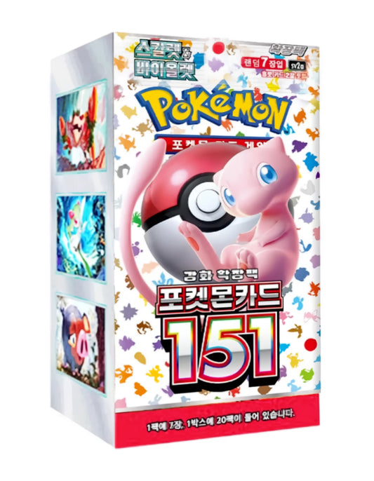 Pokemon TCG: Scarlet & Violet 151 sv2a Booster Box (Korean 🇰🇷)
