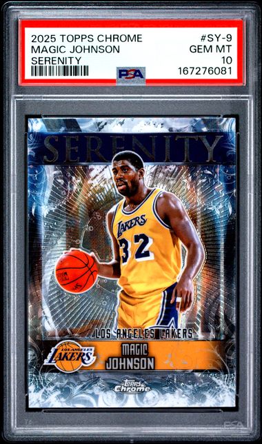 2025 TOPPS CHROME SERENITY #SY-9 MAGIC JOHNSON [PSA 10]
